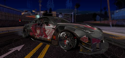 Ruby Rose [RWBY] Livery for Nissan GT-R LB Walk [Nb7 Project] for Mobile