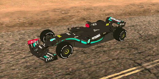 Mercedes AMG F1 W12 With 2023 Livery And 18 Inch Tyre for Mobile