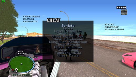 gta sa cheat mod