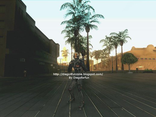 GTA San Andreas Raiden From Metal Gear Rising for Android Mod 