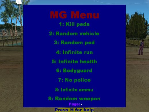 Cheat Menu v3.2 for GTA Vice City