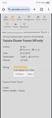 [REBUILD] Toyota Chaser Tourer (dff only)