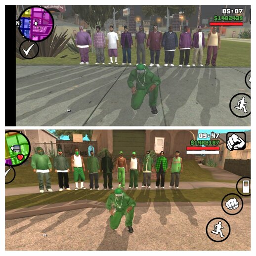 All Gangs have 10 members for Mobile