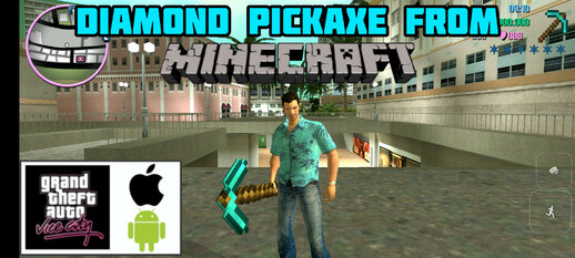 Diamond Pickaxe From Minecraft for Mobile