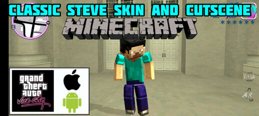 Classic Steve Skin and Cutscene for Mobile