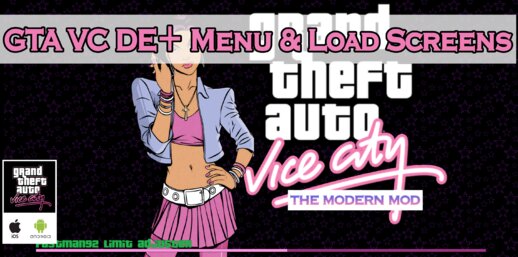 GTA VC DE+ Menu and Load Screens for Mobile